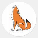 Buscar lobo rojo pegatinas Animal