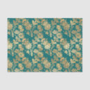 Buscar damasco verde papel de seda Vintage