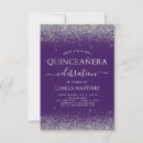 Buscar quinceanera púrpura invitaciones Hija