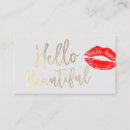 Buscar beso tarjetas de visita Artista de maquillaje