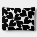 Buscar corazones bolsas cosmetica Negro