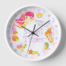 Buscar sirena relojes de pared Adorable
