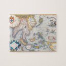 Buscar mapa antiguo puzzles Imagen de color