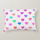 Buscar corazón pintado cojines Acuarela