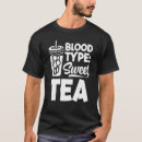 Buscar sangre camisetas Negro