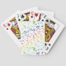 Buscar notas musicales barajas de cartas Vintage