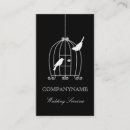 Buscar pájaro negro tarjetas de visita Elegante