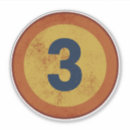 Buscar número 3 pegatinas Tipografía
