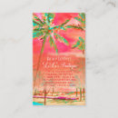 Buscar hawaiano tarjetas de visita Playa