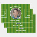 Buscar campo fútbol de papel de regalo Verde