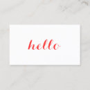 Buscar hello tarjetas de visita Moderno