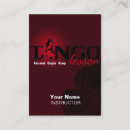 Buscar tango tarjetas de visita Bailarina