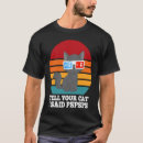 Buscar gato 3d camisetas Felino