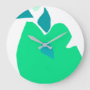 Buscar fruta relojes de pared Verde