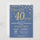 Buscar blue and gold invitaciones Azul y oro