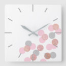 Buscar lunares rosados relojes de pared Para ella