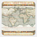 Buscar mapa del mundo pegatinas Antiguo