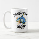 Buscar peligroso tazas Tiburón