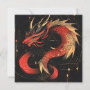 Buscar dragones orientales tarjetas Rojo