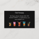 Buscar bebidas tarjetas de visita Simple