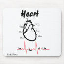 Buscar anatomía del corazón alfombrillas de raton Médico