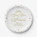 Buscar princesa papel platos Para niños
