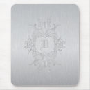 Buscar metal cepillado alfombrillas de raton Plata