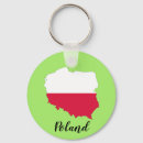 Buscar polonia llaveros Rojo