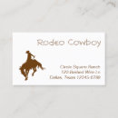Buscar rodeo tarjetas de visita Silueta