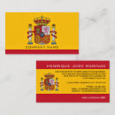 Buscar bandera española tarjetas de visita España