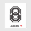 Buscar número ocho pegatinas Deporte