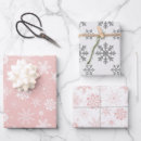 Buscar copos nieve de papel de regalo Rústico