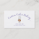 Buscar diseño la torta de tarjetas de visita Cocinero