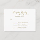 Buscar blanco y oro tarjetas rsvp Para todos