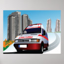 Buscar ambulancia de emergencia posters Hospital