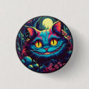 Buscar gato de cheshire chapas Alice en wonderland