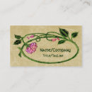 Buscar ornamento floral tarjetas de visita Vintage