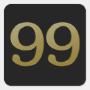 Buscar número nueve pegatinas Oro