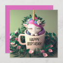 Buscar kawaii unicorn tarjetas Morado