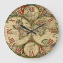 Buscar mapas antiguos relojes de pared General y unisex