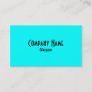 Buscar turquesa brillante tarjetas de visita Colores