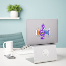 Buscar símbolos musicales pegatinas Amante de la música