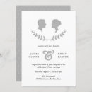 Buscar silhouette invitaciones Monograma