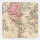 Buscar mapa del mundo pegatinas Mano
