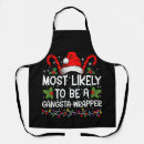 Buscar gangsta delantales Navidad
