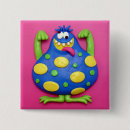 Buscar monstruo chapas Cualquier niño