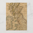 Buscar mapa de las islas británicas postales Contorno