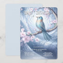 Buscar pájaro azul invitaciones Flores