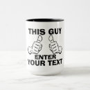 Buscar dedo tazas Para él