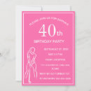Buscar ladie invitaciones Rosa